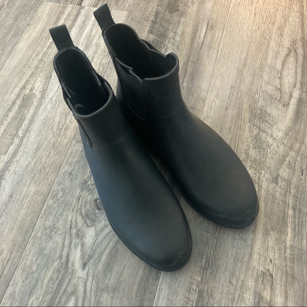 J.Crew Black Rubber Boots